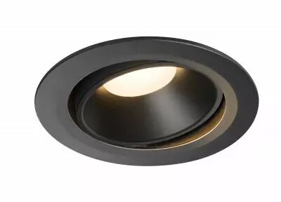 NUMINOS, encastr� de plafond int�rieur, 20�, noir, LED, 3000K, orientable (1003721)