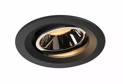 NUMINOS, encastr� de plafond int�rieur, 20�, noir/chrome, LED, 2700K, orientable (1003555)