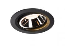 NUMINOS, encastré de plafond intérieur, 20°, noir/chrome, LED, 2700K, orientable (1003627)