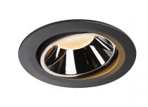 NUMINOS, encastré de plafond intérieur, 20°, noir/chrome, LED, 2700K, orientable (1003699)