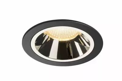 NUMINOS, encastr� de plafond int�rieur, 20�, noir/chrome, LED, 3000K (1003939)