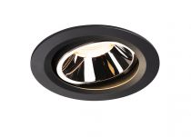 NUMINOS, encastré de plafond intérieur, 20°, noir/chrome, LED, 3000K, orientable (1003651)