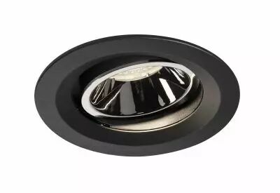 NUMINOS, encastr� de plafond int�rieur, 20�, noir/chrome, LED, 4000K, orientable (1003603)