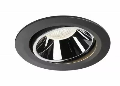 NUMINOS, encastr� de plafond int�rieur, 20�, noir/chrome, LED, 4000K, orientable (1003747)