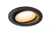 NUMINOS, encastré de plafond intérieur, 55°, noir/blanc, LED, 2700K, orientable (1003632)