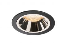 NUMINOS, encastré de plafond intérieur, 55°, noir/chrome, LED, 2700K (1003921)