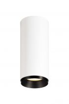 NUMINOS, plafonnier intérieur, 24°, blanc/noir, LED, 10,42W, 3000K, variable Triac (1004134)