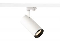 NUMINOS, spot pour rail 3 allumages, intérieur, 24°, blanc/noir, LED, 28W, 3000K, variable Triac (1004278)