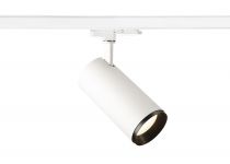 NUMINOS, spot pour rail 3 allumages, intérieur, 24°, blanc/noir, LED, 28W, 4000K, variable Dali (1004574)