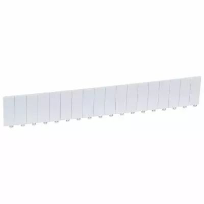 Obturateur 18 modules - gris RAL 7035 (001665)