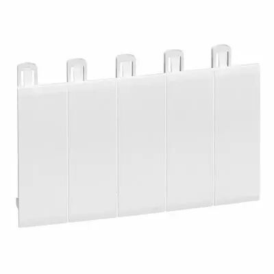 Obturateur 5 modules - blanc RAL 9010 (001660)