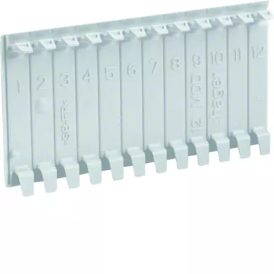 Obturateur en bande pour coffrets vector IP55 6 modules RAL 7035 gris clair (VZ413)