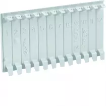 Obturateur en bande pour coffrets vector IP55 6 modules RAL 7035 gris clair (VZ413)