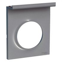 odace styl - pratic - plaque support téléphone mobile - 1 poste - aluminium (s530712)