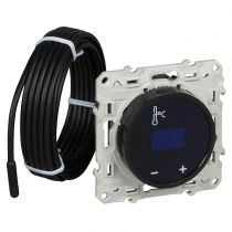 Odace thermostat fil pilote a ecran tactile noir (S520509)