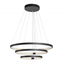 ONE TRIPLE, suspension intérieure, noir, LED, 65W, 3000K/4000K, variable Dali (1002913)