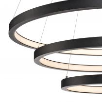 ONE TRIPLE, suspension intérieure, noir, LED, 65W, 3000K/4000K, variable Dali (1002913)