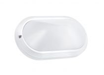 ORIA - Hublot Ext. IP54 IK10, ovale, blanc, E27 60W max., lpe non incl. (3650)