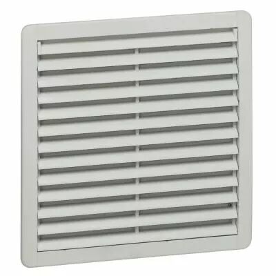 Ou�e d\'a�ration plastique - IP54 - RAL 7035 - 150 x 150 mm - avec filtre G3 (034834)