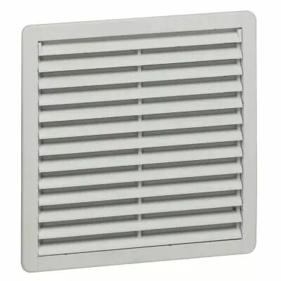Ou�e d\'a�ration plastique - IP54 - RAL 7035 - 250 x 250 mm - avec filtre G3 (034835)
