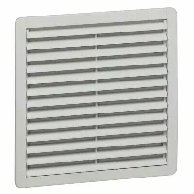 Ou�e d\'a�ration plastique - IP54 - RAL 7035 - 325 x 325 mm - avec filtre G3 (034836)