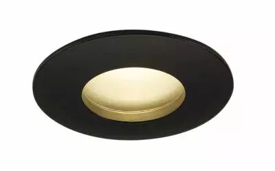 OUT 65, encastr� de plafond ext�rieur, rond, noir, LED, 11W, 3000K, IP65, variable Triac (114460)