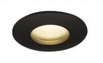 OUT 65, encastré de plafond extérieur, rond, noir, LED, 11W, 3000K, IP65, variable Triac (114460)