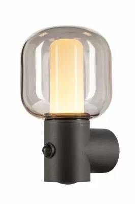 OVALISK, applique ext�rieure, anthracite, LED, 9,6W, 3000/4000K, d�tecteur de mouvement, interrupteur CCT, IP65 (1004679)