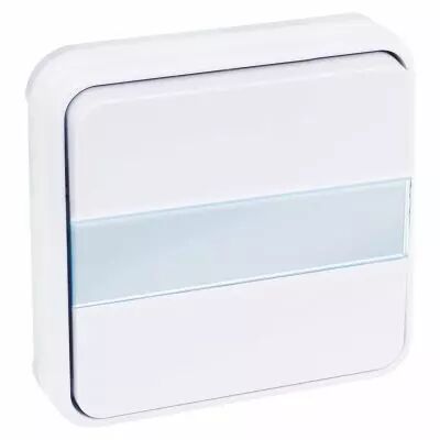 OXXO BP porte etiq lum BLANC ENCASTRE IP55 (60893)