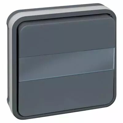 OXXO BP porte etiq lum GRIS ENCASTRE IP55 (60885)