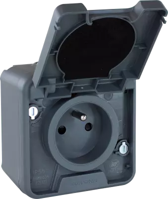 OXXO PC 2P+T GRIS SAILLIE IP55 (60840)