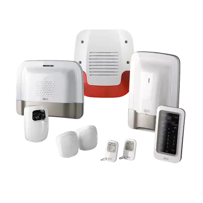 Pack alarme sans fil avecTransmetteur IP/GSM et d�tecteur vid�o pr�configur� (6410178)