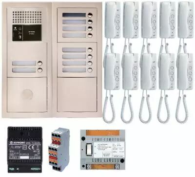 Pack audio 10 bp encastr�, module vigik, centrale, 10 gt1d & alim. (GTBA10E)