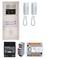 Pack audio 2 bp encastré, module vigik, centrale, 2 gt1d & alim. (GTBA2E)