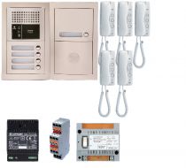 Pack audio 5 bp encastré, module vigik, centrale, 5 gt1d & alim. (GTBA5E)