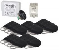 Pack avec 1 centrale HELIGHT2 et 20 badges HECV2N programmés avec alimentation 40781 (150044)