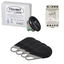 Pack avec 1 centrale HELIGHT2 et 4 badges HECV2N programmés avec alimentation 40781 (150040)