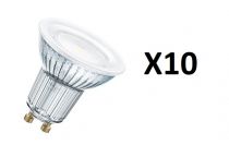 Pack de 10 OSRAM LED PARATHOM DIM PAR16 80 930 GU10 120DEG 7,9W 650lm (608993)