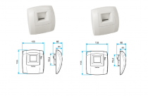 Pack de 2 KIT BAHIA curve WC PRES W13 D80 (11033661)