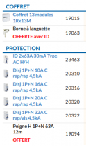 Pack Eur\'Ohm Coffret 1 rangée + Modulaire