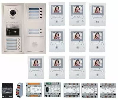 Pack vid�o 10 bp encastr�, module vigik, centrales, 3 gt4z, 10 gt1m3l & alim. (GTBV10E)