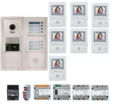 Pack vid�o 7 bp encastr�, module vigik, centrales, 2 gt4z, 7 gt1m3l & alim. (GTBV7E)