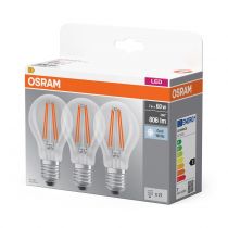 Pack X3 Lampe LED CLA 7W 806lm 840 E27 OSRAM (4058075819535)