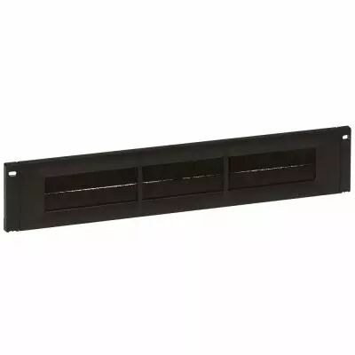 Panneau passe-fils 19\'\' - 2 U - avec balais - montage sur baies LCS� - plastique (046529)