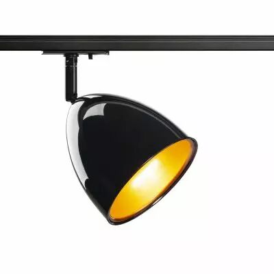 PARA CONE 14, spot pour rail 1 allumage, int�rieur, noir laqu�/or, GU10/QPAR51, 25W max (1002873)