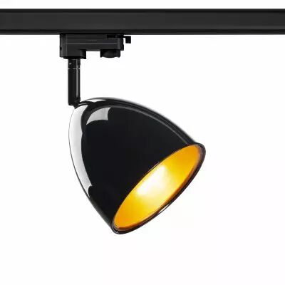 PARA CONE 14, spot pour rail 3 allumages, int�rieur, noir laqu�, GU10/QPAR51, 25W max (1002876)