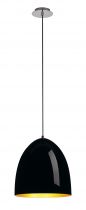 PARA CONE 30, suspension intérieure, Ø 30 cm, noir/or, E27, 60W max (133060)