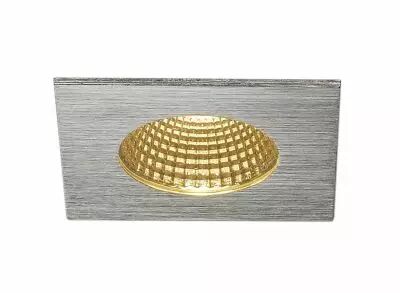 PATTA-I, encastr� de plafond int�rieur/ext�rieur, carr�, alu bross�, LED, 11W, 3000K, IP20/IP65, RT 2012, variable Triac (114436
