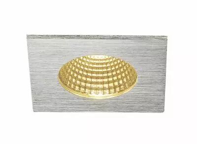 PATTA-I, encastr� de plafond int�rieur/ext�rieur, carr�, alu mat, LED, 7,3W, 1800-3000K, IP20/IP65, Dim to warm, variable Triac 