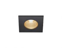 PATTA-I, encastré de plafond intérieur/extérieur, carré, noir, LED, 7,3W, 1800-3000K, IP20/IP65, Dim to warm, variable Triac (10